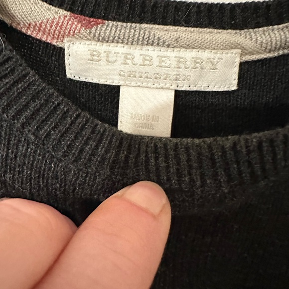 BURBERRY Girls 12months Gray Sweater Cashmere Dress &/OR tunic for a 2 yr old <3 - Picture 6 of 10